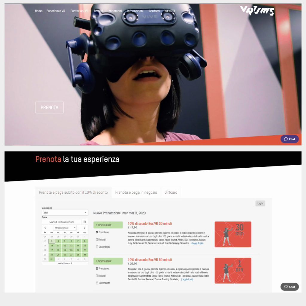 Sala giochi VR Apri la tua